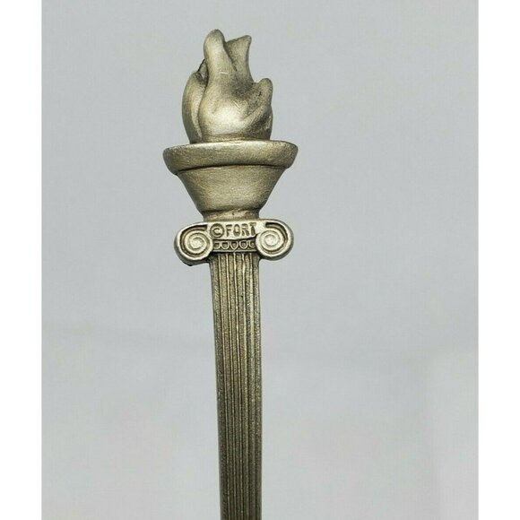 Fort Pewter Atlanta 1996 Vintage 100th Olympic Flame Embossed Mini Spoon - Picture 5 of 11